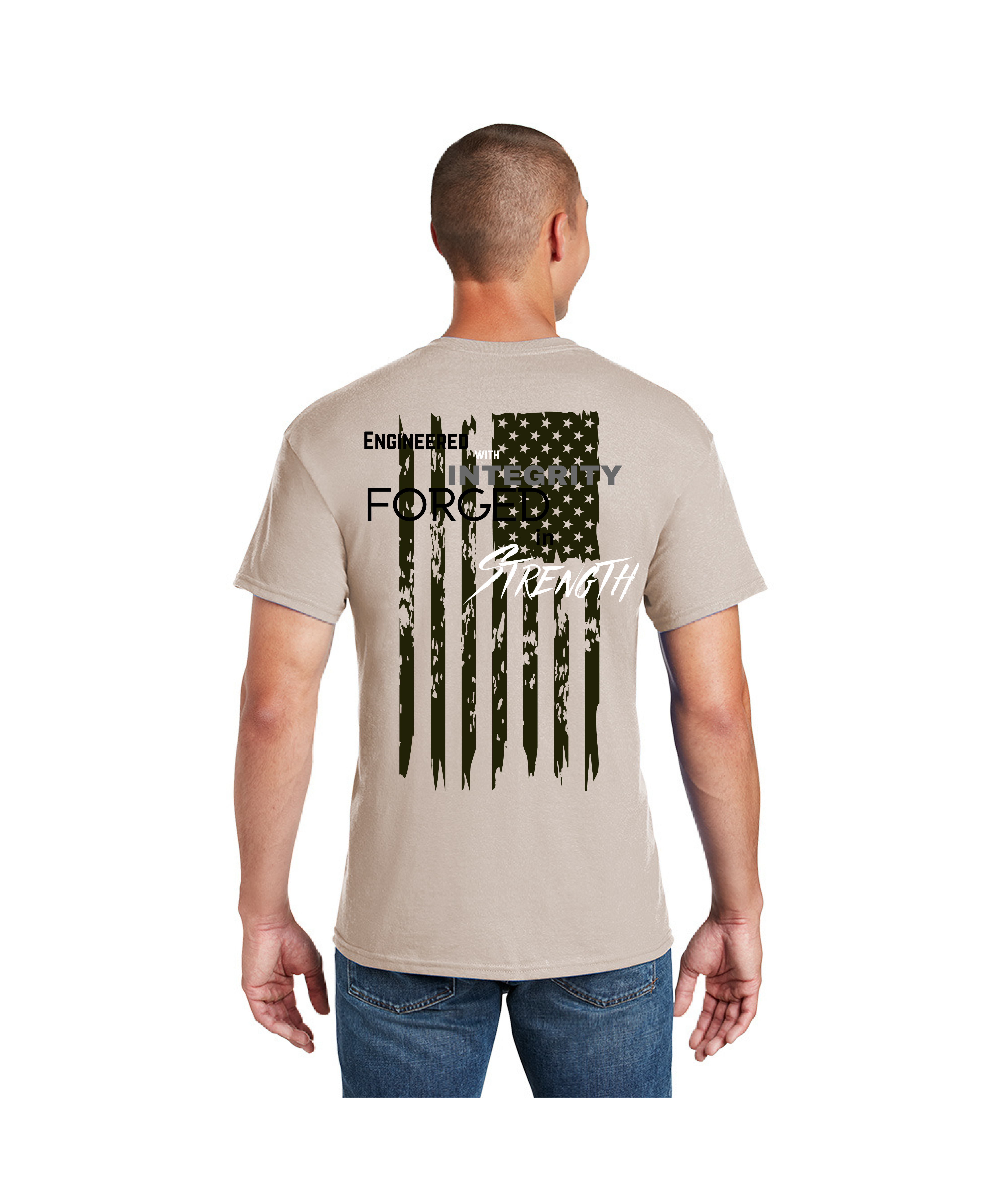 WIT American Flag – Tan Shirt – Team Wit USA
